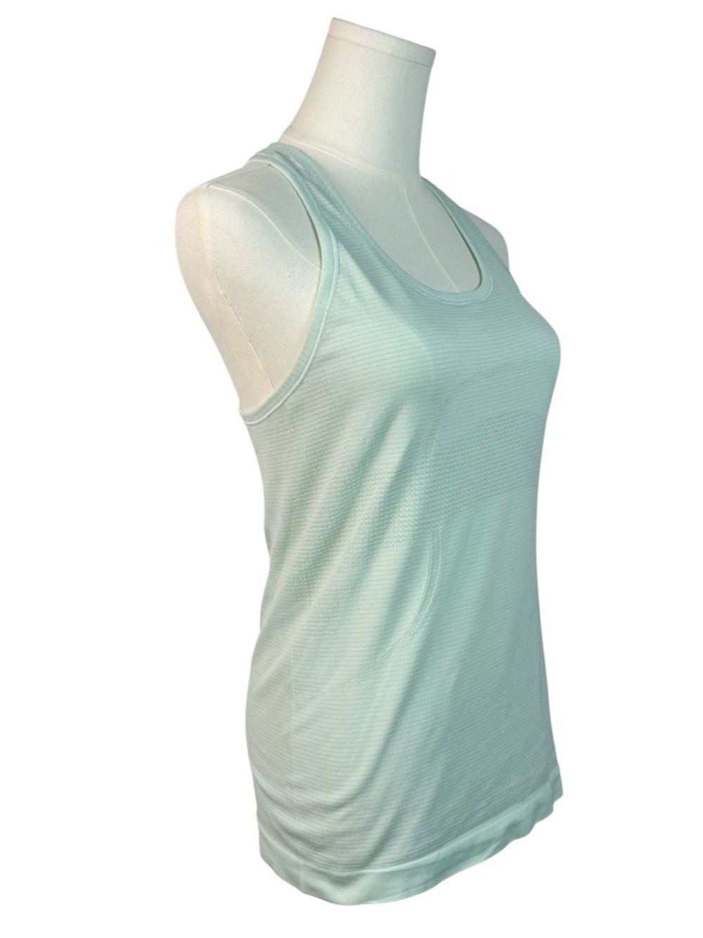 Lululemon Swiftly Tech Racerback Tank Misty Mint Seamless Athletic Top Size 4 - Picture 5 of 6